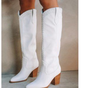 Billini White Western Boots